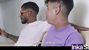 Oh god, I ride the gay couple with my huge ass on Valentine's.