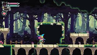 Flip Witch Pixel Hentai Game Ep 6 Femdom Creampie in the Forest