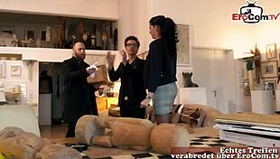 Deutsche Mature Business Milf In Office Threesome