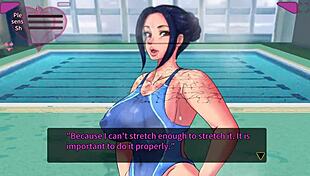 Train milf instructor Aya in creampie session