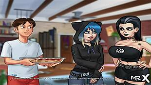 Jerk off to her hot pussy in SummerTimeSaga 😏