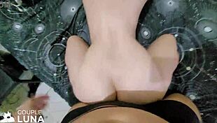 damn, that greedy wife begged for deep anal creampie in her tight ass 😈