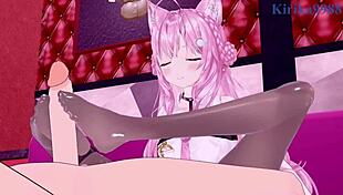 feeling the intense creampie with hakui koyori and hoshimachi suisei