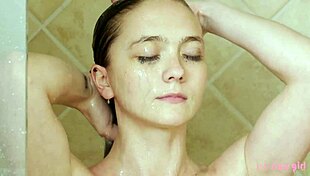 Charming Brunette Model Took a Shower 💦