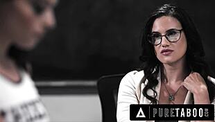 virgin cheerleader sophia burns lets teachers stepson fuck her ass for an a