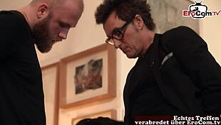 Deutsche Mature Business Milf In Office Threesome