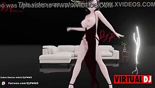 Cute Futa Rachel Dances to Pop Blender MMD
