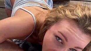 Angel Emily rides, gets anal, and blowjob in public safari setting 😏