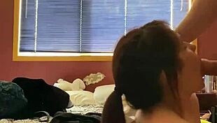 i messed up and cummed all over my wifes big tits during doggystyle with her monster cock