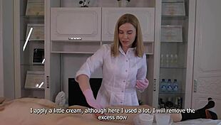 Russian Mistress Shaves Cock!