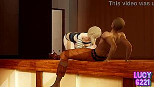 Dragon Ball's Android 18 shows off her strong combat power in this cartoon cosplay adventure