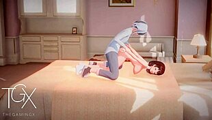 anime hentai futanari girl plays intense sex games with blowjob cowgirl anal in various positions