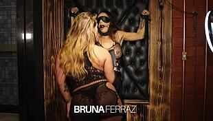 Bruna ferraz and belinha in submissive lesbian scene.