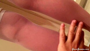 I's so excited doing solo with my white stockings, feeling all tingly.