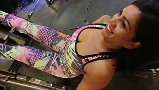 Outdoor Gym Fuck With Monster Cock