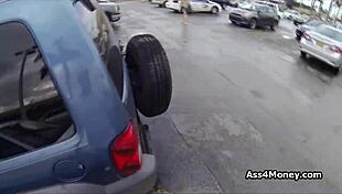 Perky Blonde Gets Paid for Blowjob!