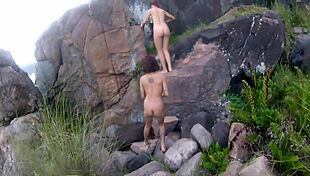 Passeio Com Elas In Public Outdoor With Natural Tits And Big Tits