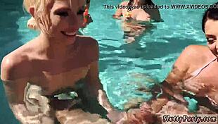 Outdoor Summer Pool Orgy Party