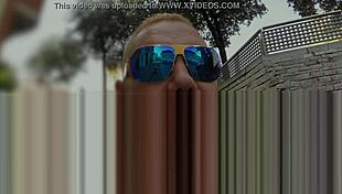 American Negotiates Public Blowjob Then Passionate Pounding in Apartment