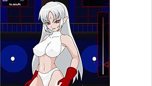 Vampire Hunter N's solo performance with squirting and creamy finale in 3D porn