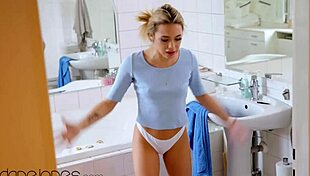 Dane Jones Perfect Blonde Rika Fane Rides Big Dick to Orgasm with Stranger in Bed