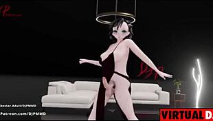 Cute Futa Rachel Dances to Pop Blender MMD