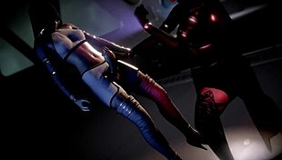 Я дал космический хэндджоб с телекинезом, кончил на большой сиськи в костюме