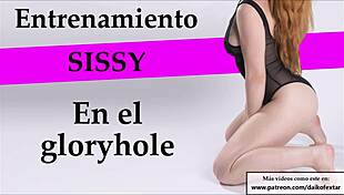Sissy Joi's gloryhole training with a mouth-watering consonant