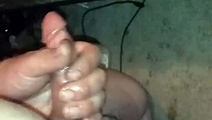 small cock cums hard while i watch, feeling every twitch of that fat solo session.