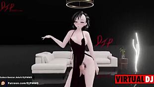 Cute Futa Rachel Dances to Pop Blender MMD