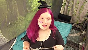 Bbw Witch Demands Cock Worship on Halloween