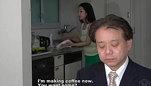 The masochistic cuckold husband wants his wifes lover sperm