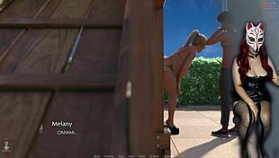 Golden Boy 19 Boldly Licks Pussy in Public Anime Cosplay Outdoors