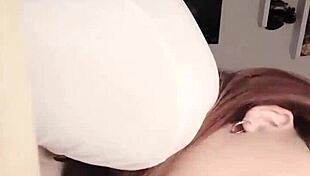 Asian amateur masturbates solo with passion 😈