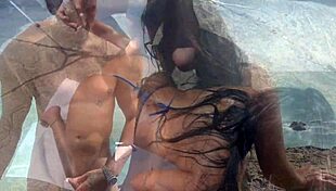 I had wild sex on the nudist beach with my sexy friends while everyone watched.