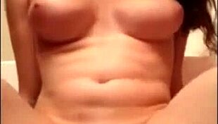 Attractive tranny rides dildo and masturbates.