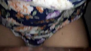 unfaithful latina wife gets caught having pussy sex on chair at night