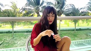 Beautiful Brunette Girl Reveals Makeup Secrets for Flawless Face