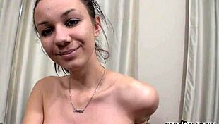 Stunning czech teen seduced in supermarket pov