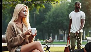 Cheating white wife meets black man at park for bbc audio story