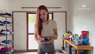 Sexy athletic mother-in-law Argentina Vero Buffone provokes stepson for intense vaginal ejaculation in roleplay.
