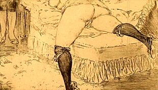 Vintage erotic drawings evoke deep emotions.