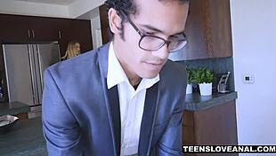 Blonde cutie Natalia Starr gets her ass stretched by a monster cock in deep anal fucking