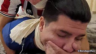 these football boyfriends tied and gagged together