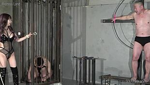 Confinement training cultivates masochistic pleasures with strapon and licking
