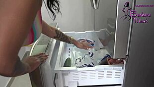 Solo Cucumber Play in Intimate Setting