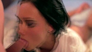 Blonde Couple's Intense Blowjob on Rainy Day