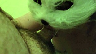 quick closet sex turns intense with doggystyle and cum in mouth