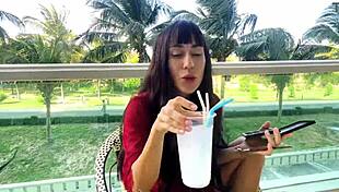 Beautiful Brunette Girl Reveals Makeup Secrets for Flawless Face