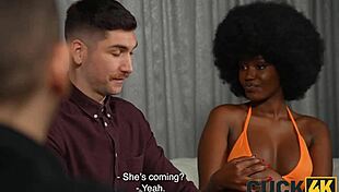 Cuckold Thomas Clown in interracial affair with older woman
